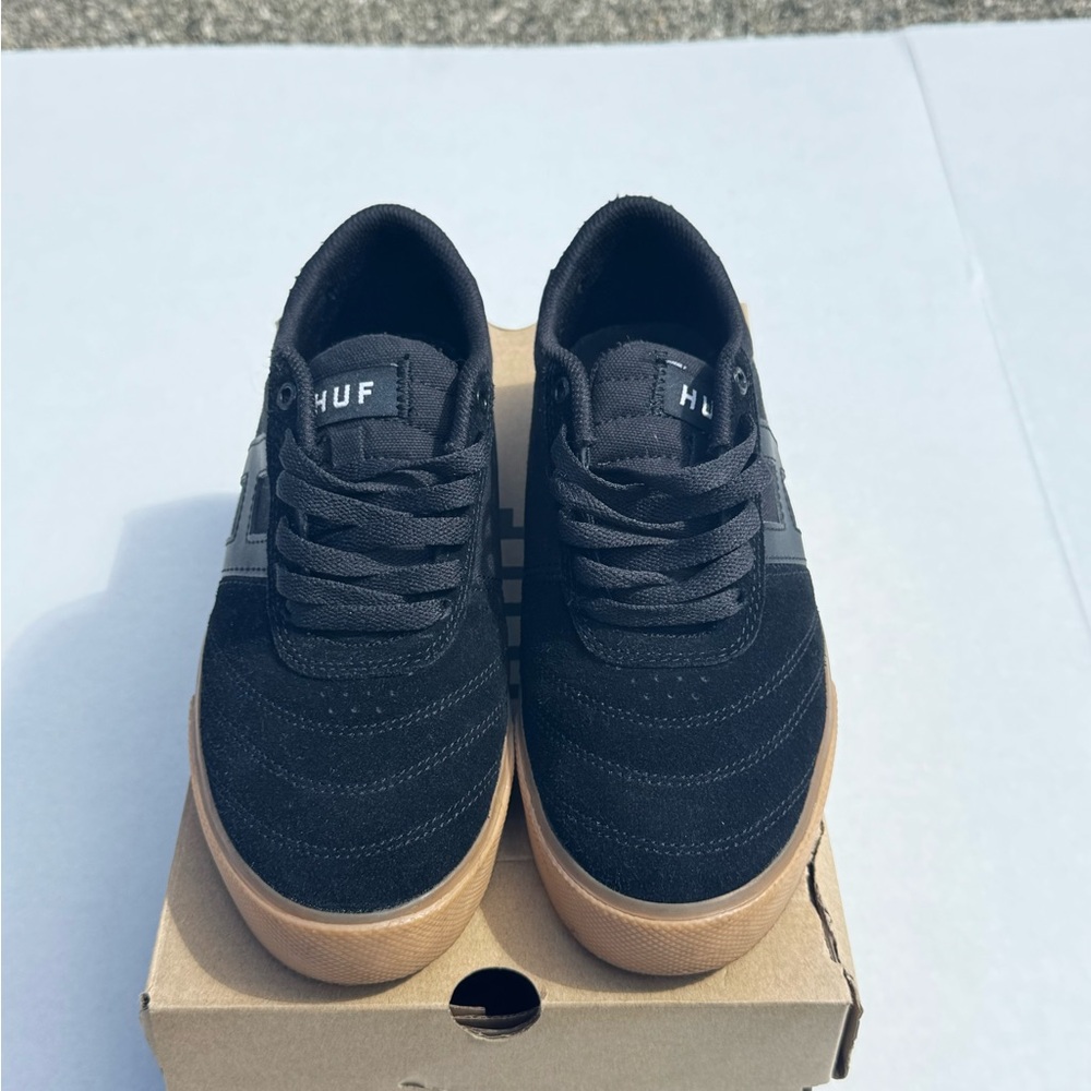 HUF Men's Black and Brown Sneakers